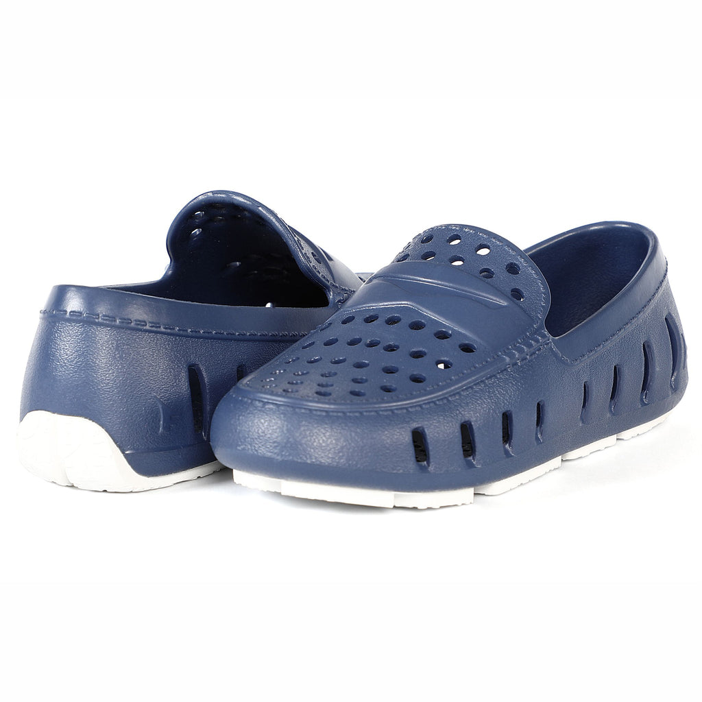 Kids Prodigy Navy Peony Bright White Loafers