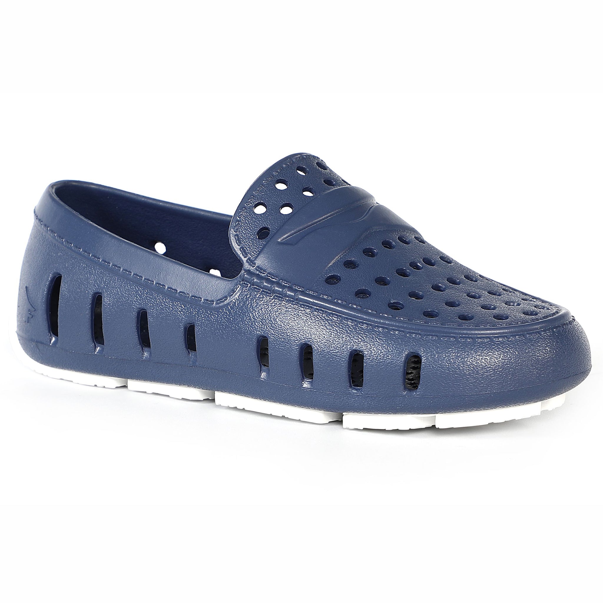 Kids Prodigy Navy Peony Bright White Loafers