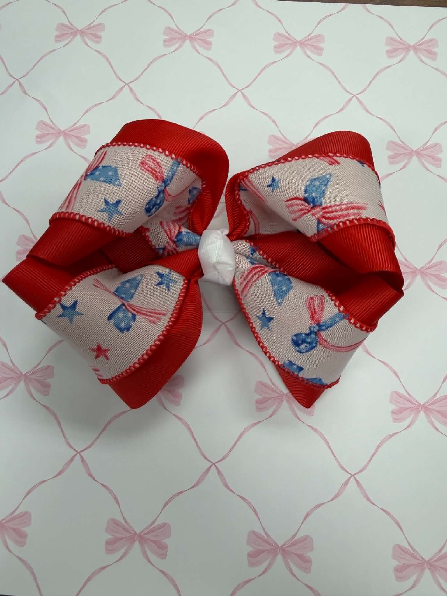 5" Fourth of July Hairbow