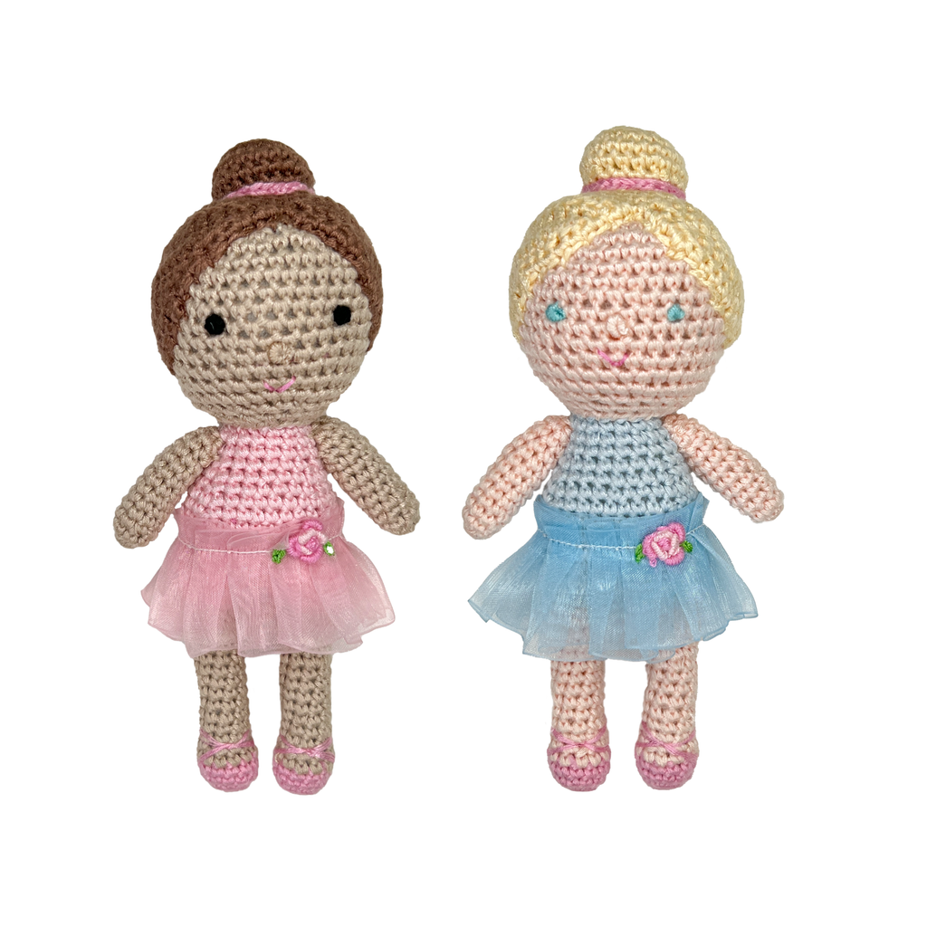 Ballerina Crochet 5" Rattle