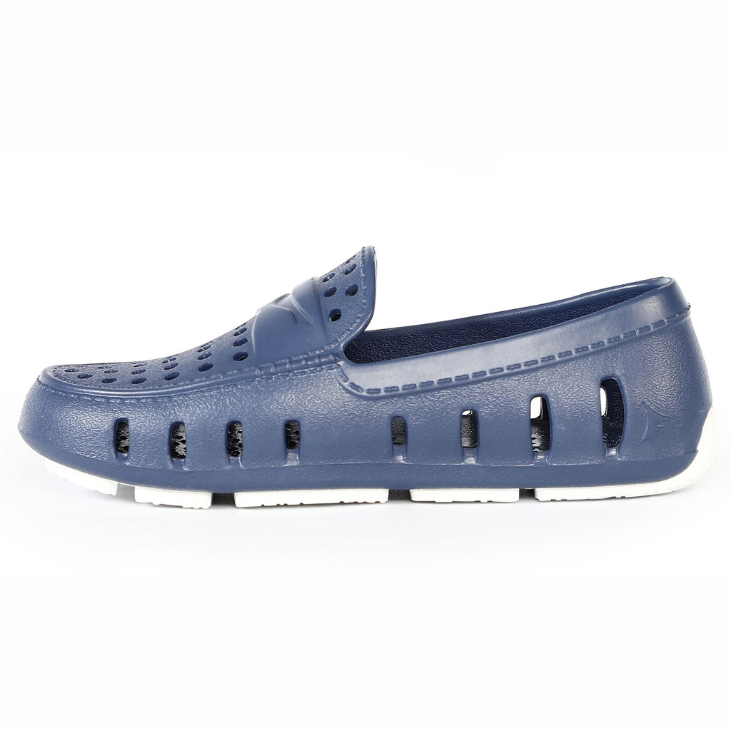 Kids Prodigy Navy Peony Bright White Loafers