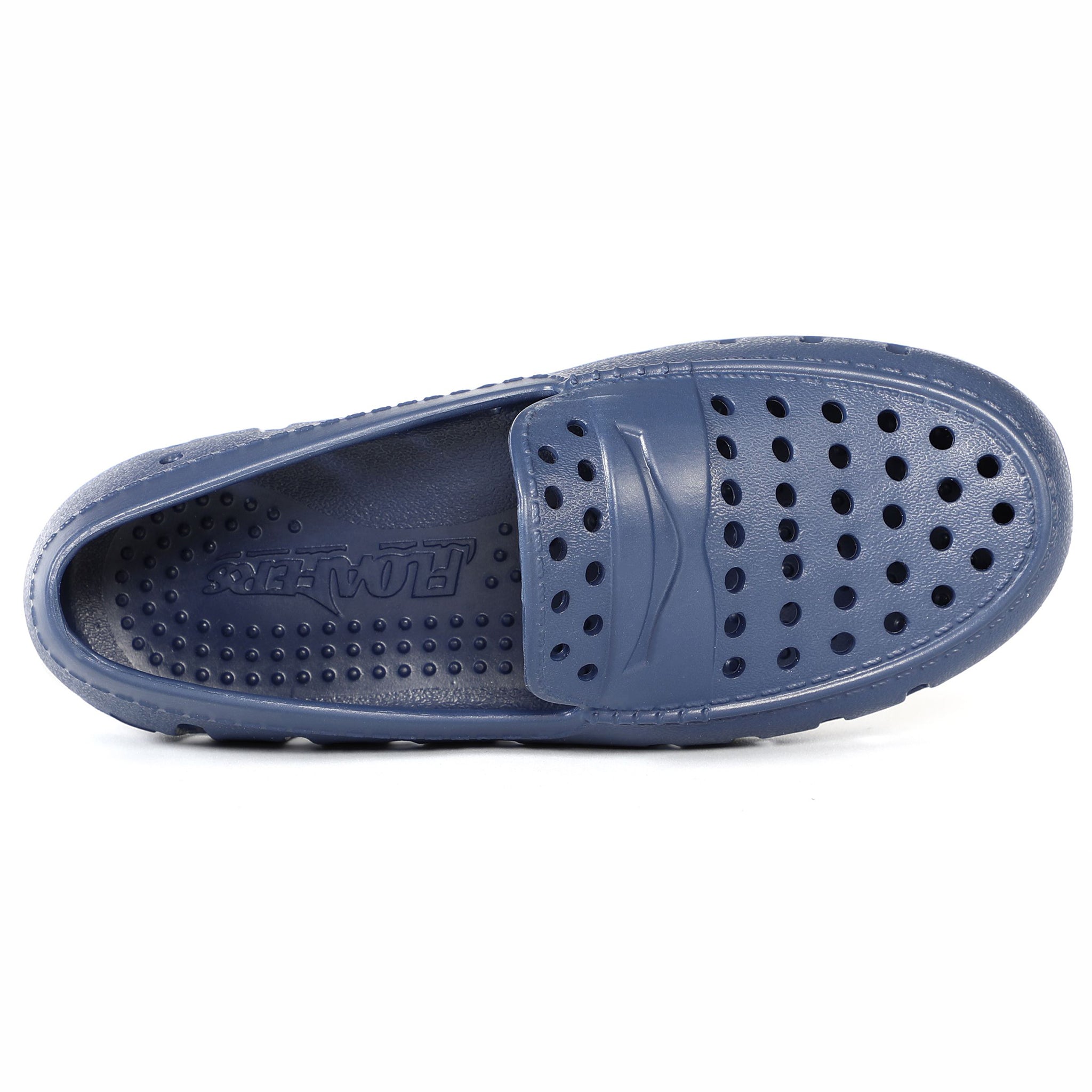 Kids Prodigy Navy Peony Bright White Loafers