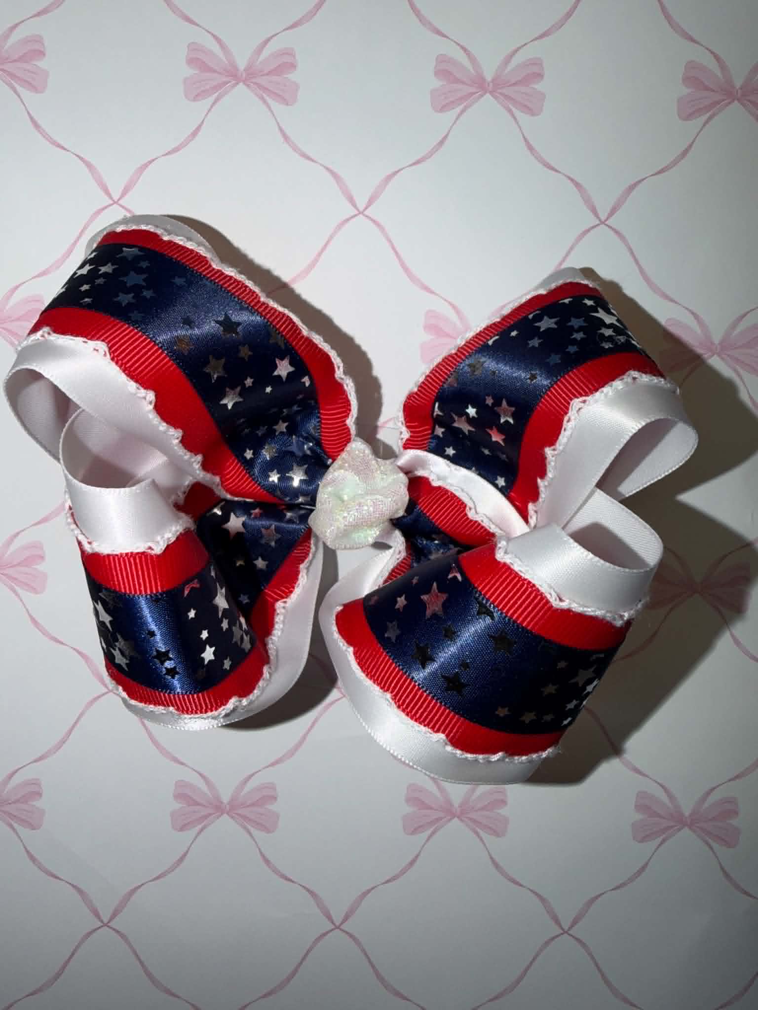 RWB Stars Hairbow