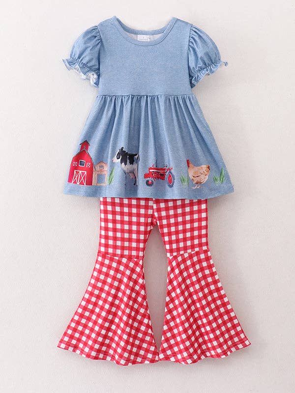 Farm Animals Bell Bottoms outfit