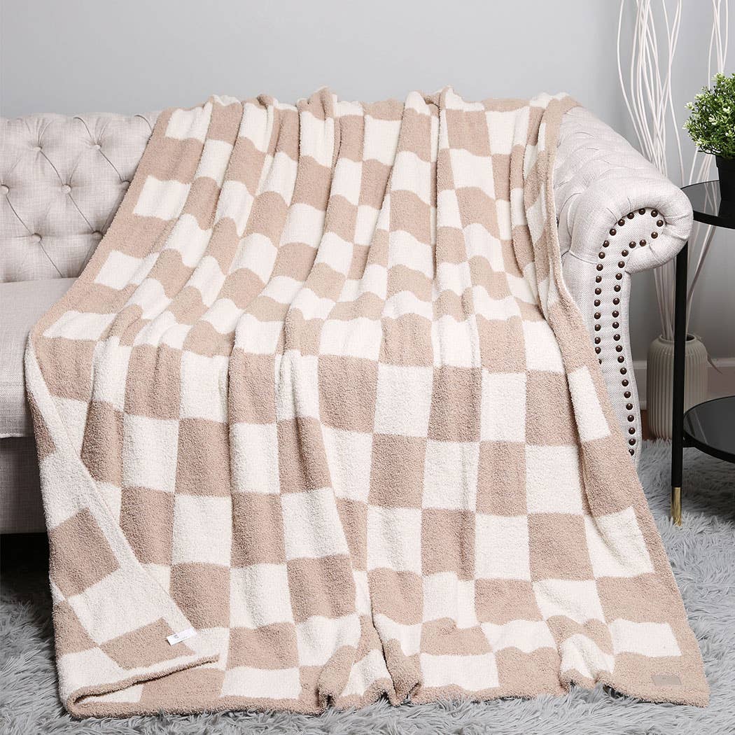 Checkerboard Adult Throw Blanket