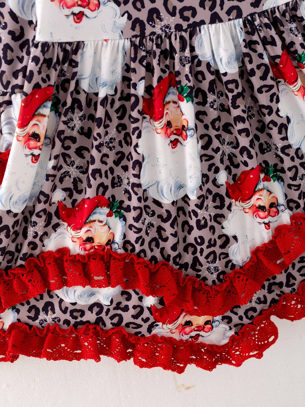 Santa Cheetah Print Dress