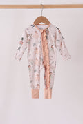 Nutcracker Zip Ruffle Bamboo Romper