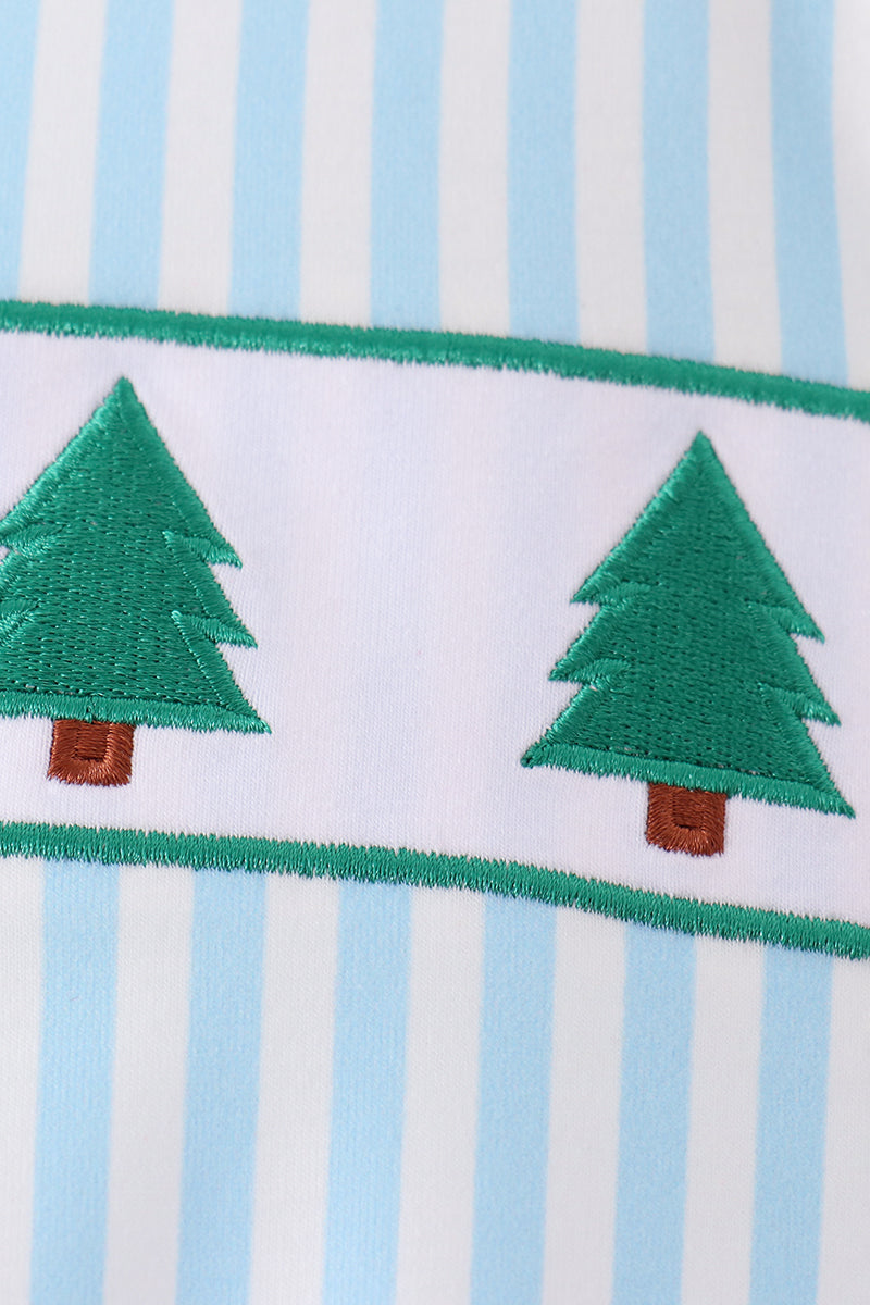 Green Christmas Tree Embroidery Bubble