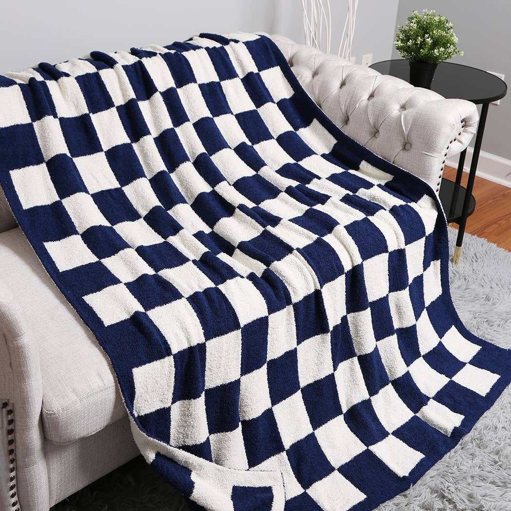 Checkerboard Adult Throw Blanket