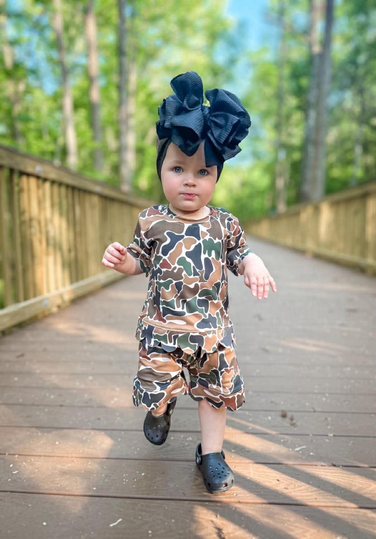 Camo Cutie Scalloped Set (FINAL SALE)