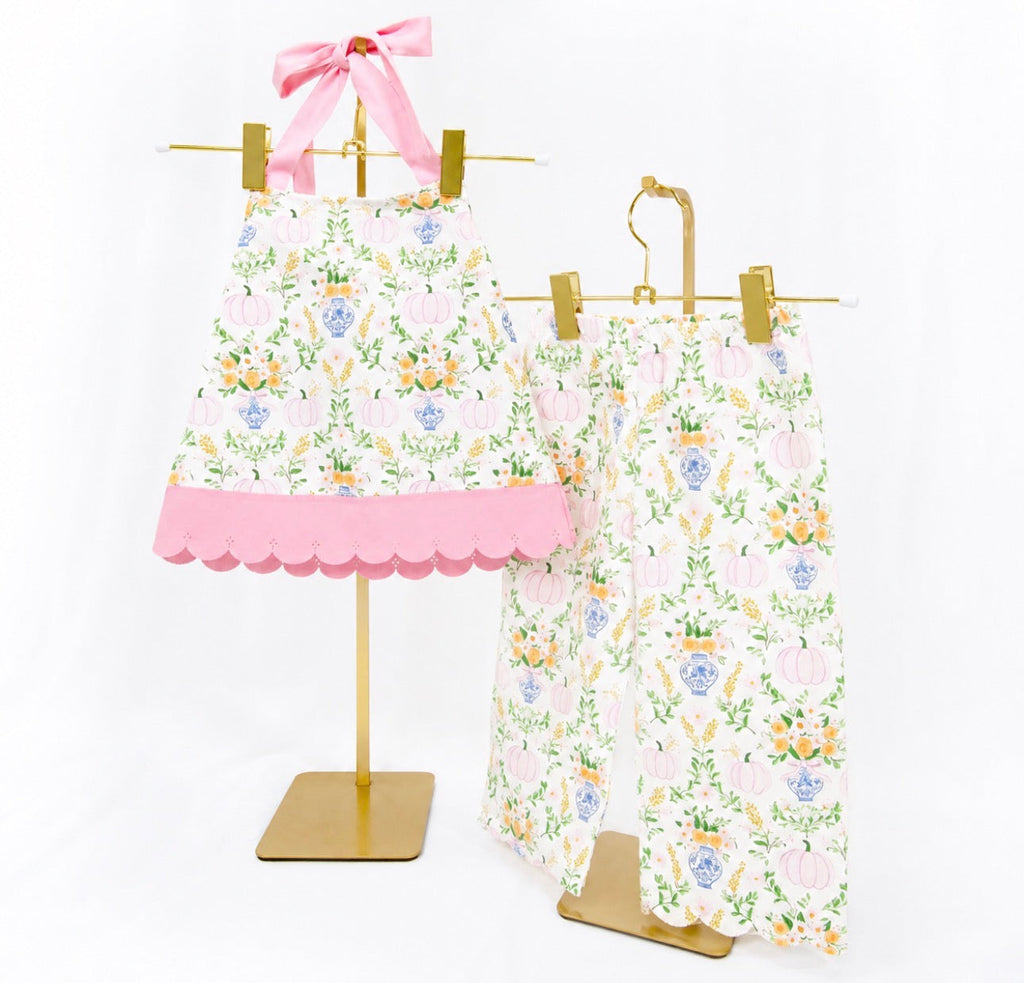 Pumpkin patch pants set