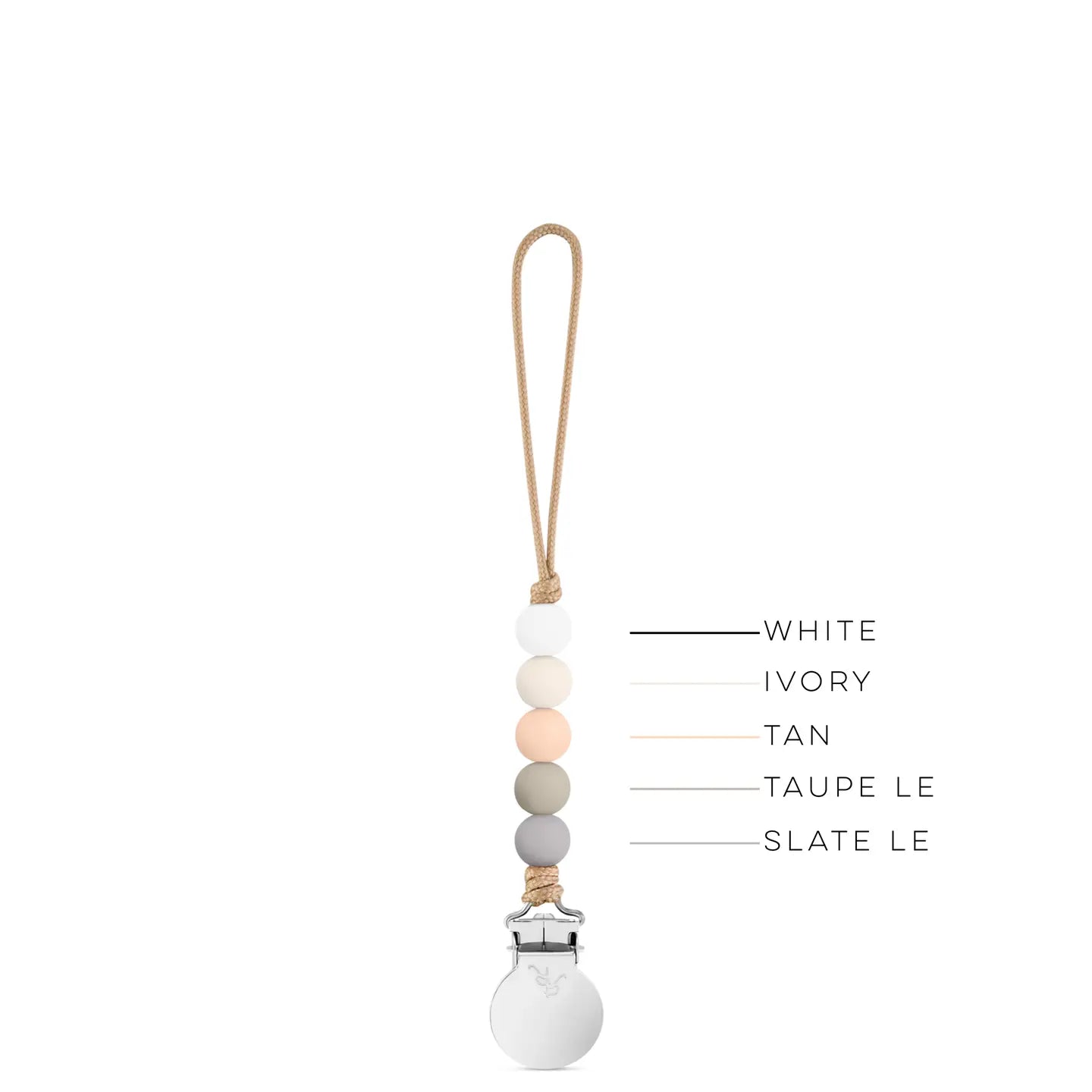 Quinn Cutie Clip (Pacifier Clip) - Neutral