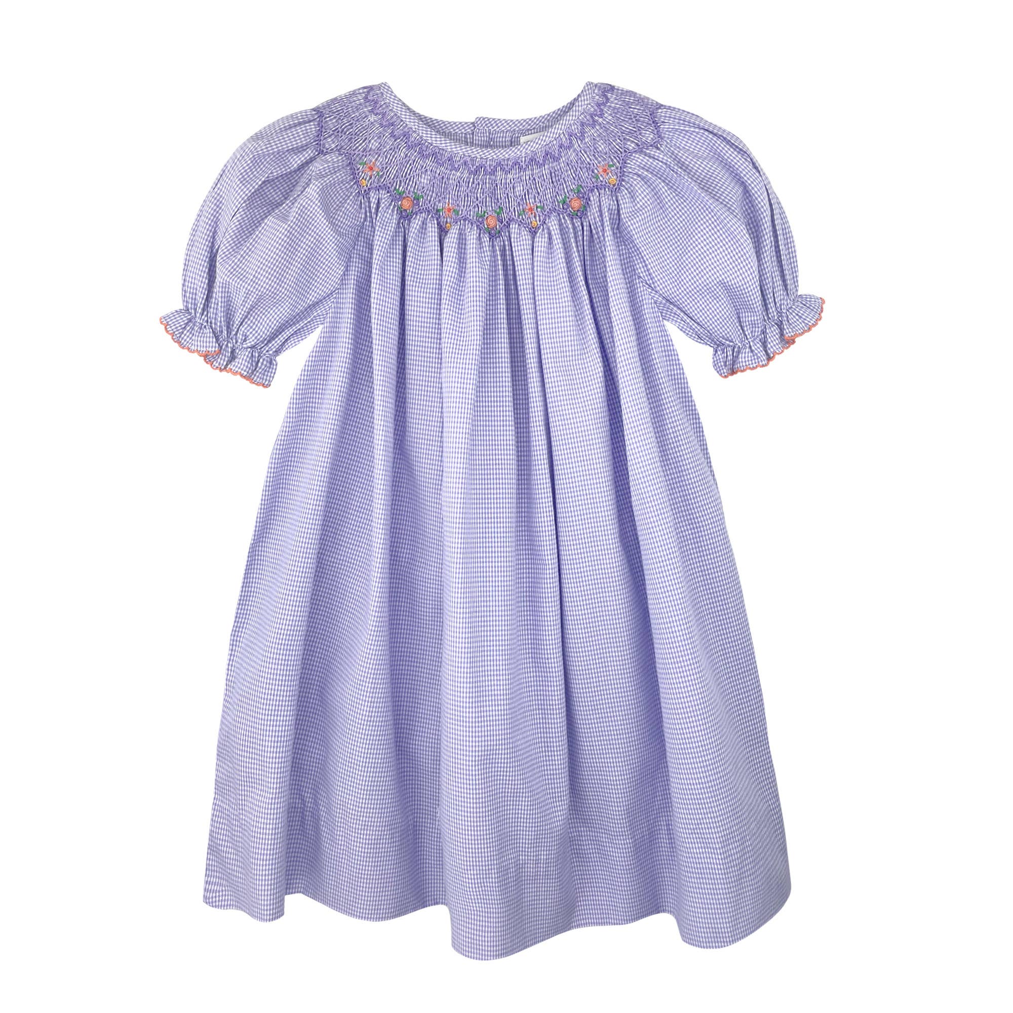 Floral Bishop Smocked Dress