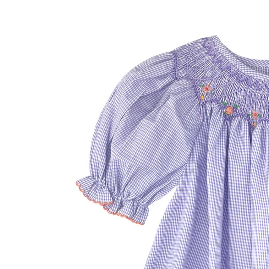 Floral Bishop Smocked Dress
