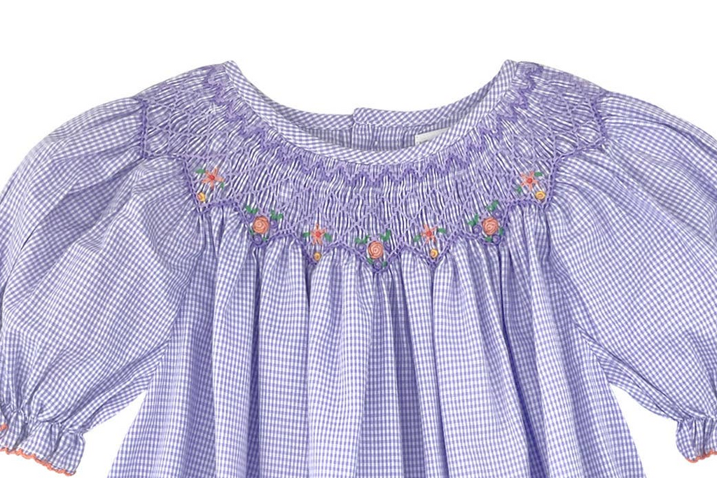 Floral Bishop Smocked Dress