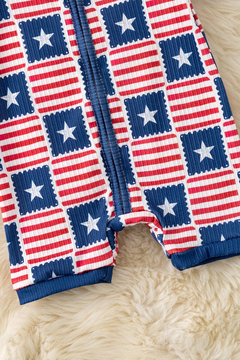 Star & Stripe Patriotic romper
