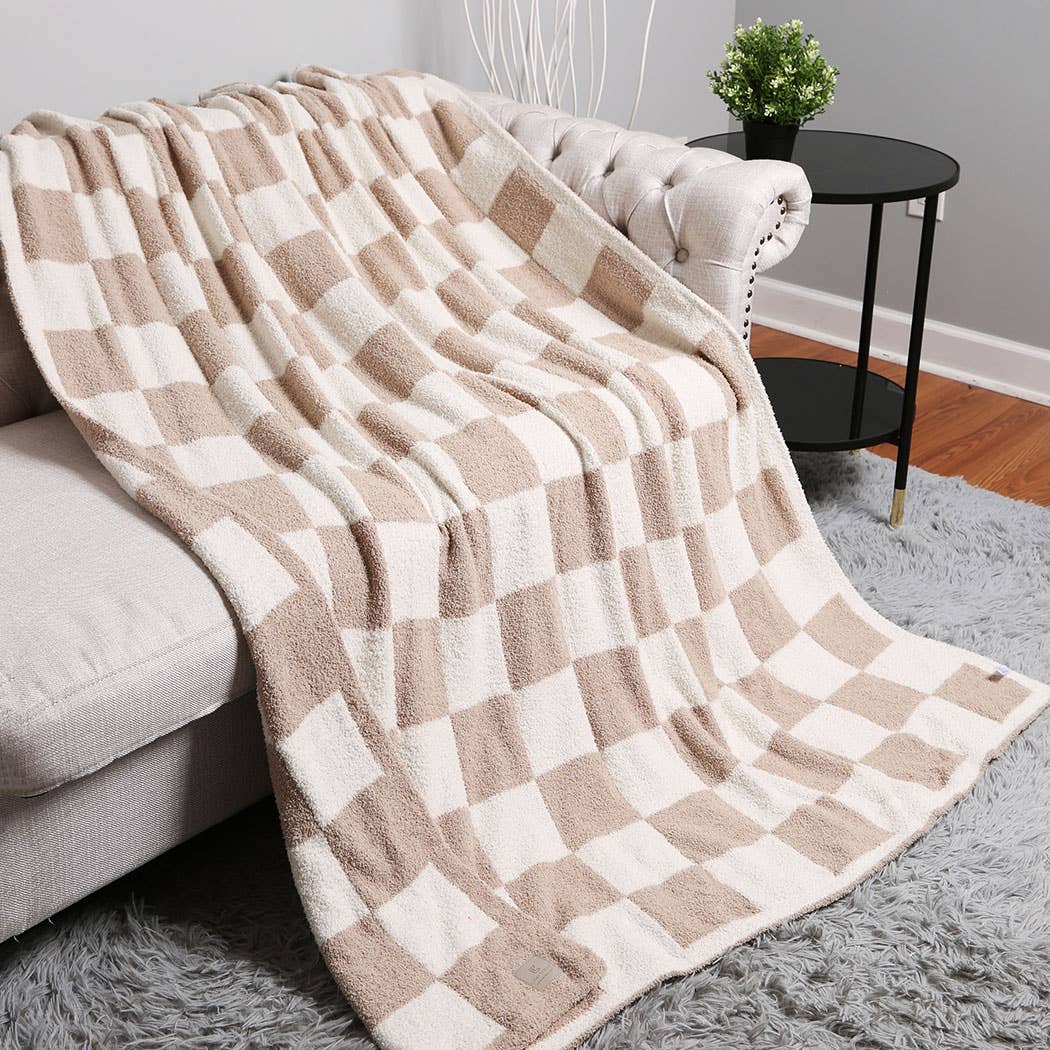 Checkerboard Adult Throw Blanket