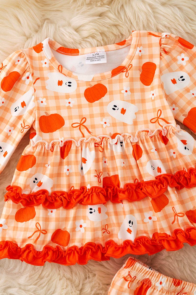 Orange Ghost Bloomer Set