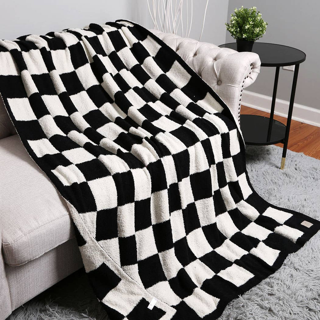 Checkerboard Adult Throw Blanket