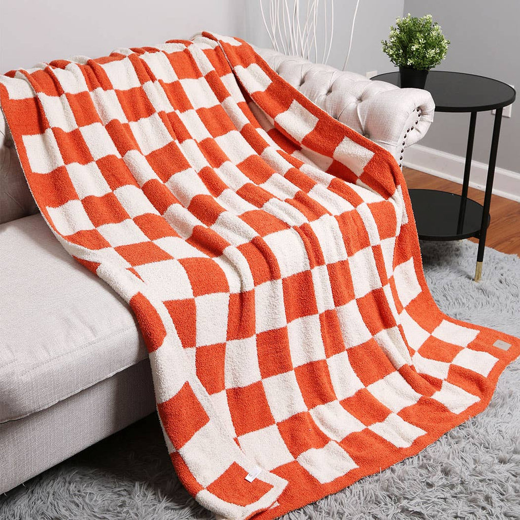Checkerboard Adult Throw Blanket