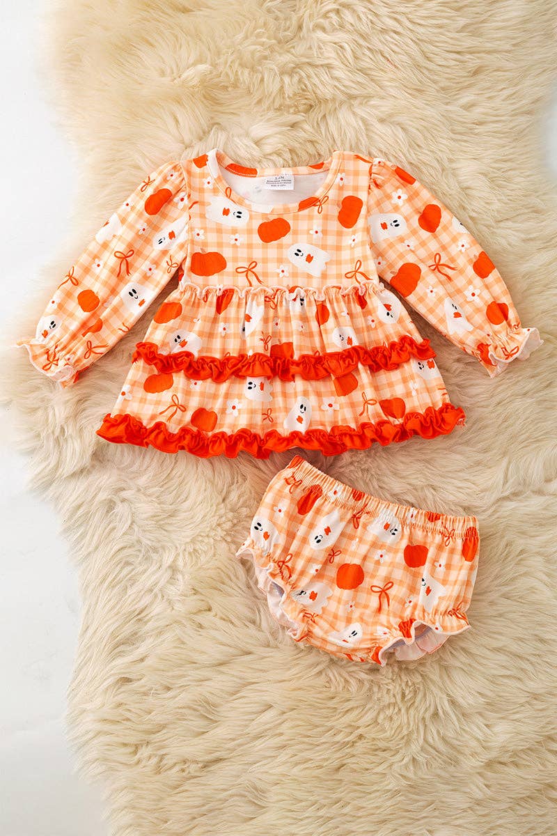 Orange Ghost Bloomer Set