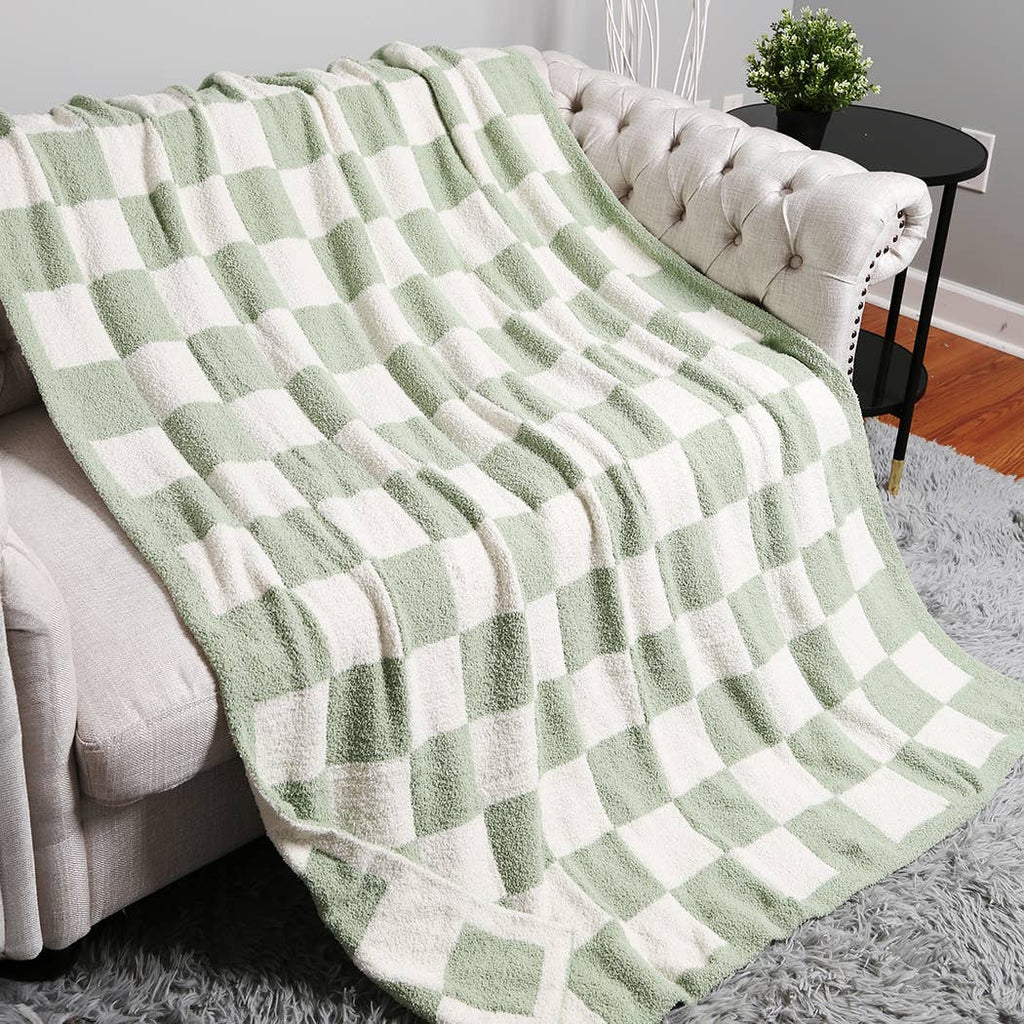 Checkerboard Adult Throw Blanket