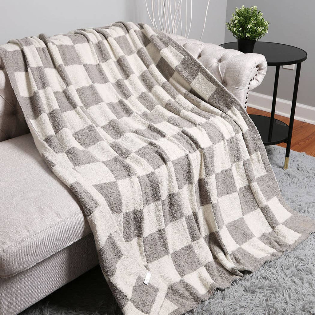Checkerboard Adult Throw Blanket