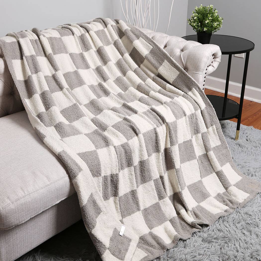 Checkerboard Adult Throw Blanket