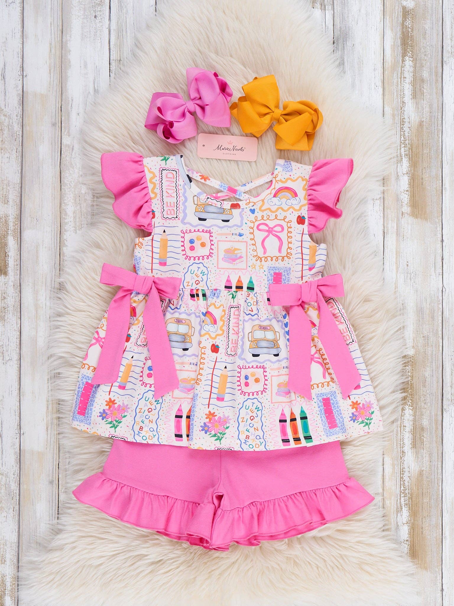 Notebook Scribbles Ruffle Outfit