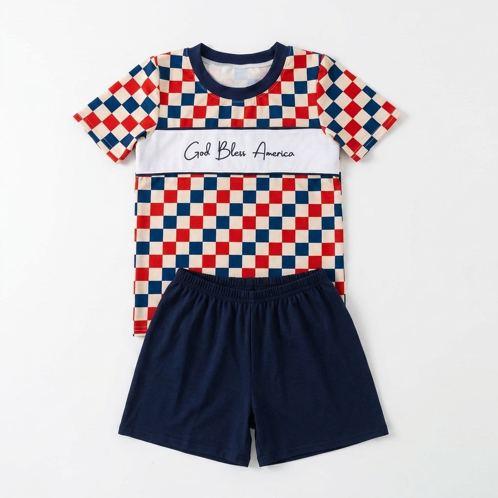 God bless America boy set