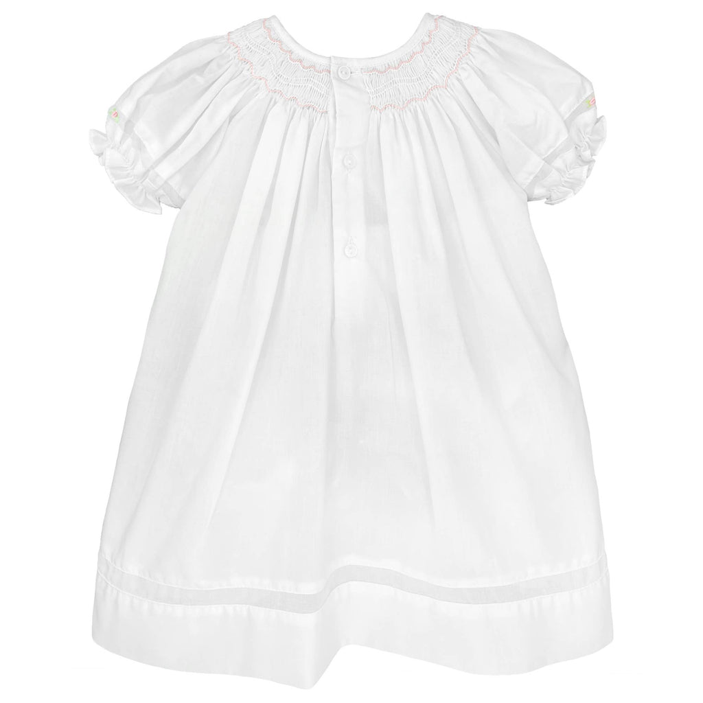 Smocked Day gown with Voile Insert