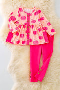 PUMPKIN PRINTED ON TUNIC WITH POCKETS AND LEGGINGS