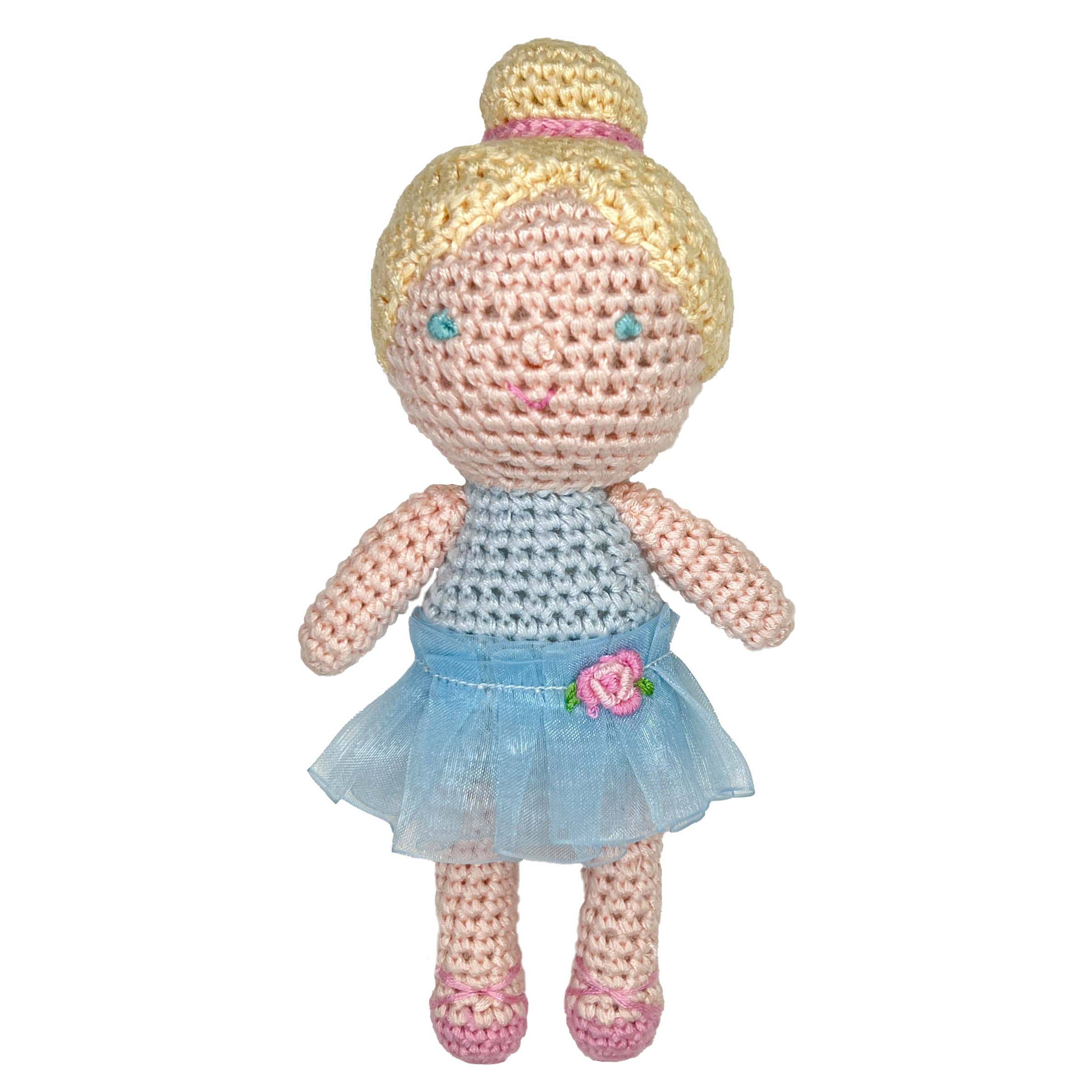 Ballerina Crochet 5" Rattle