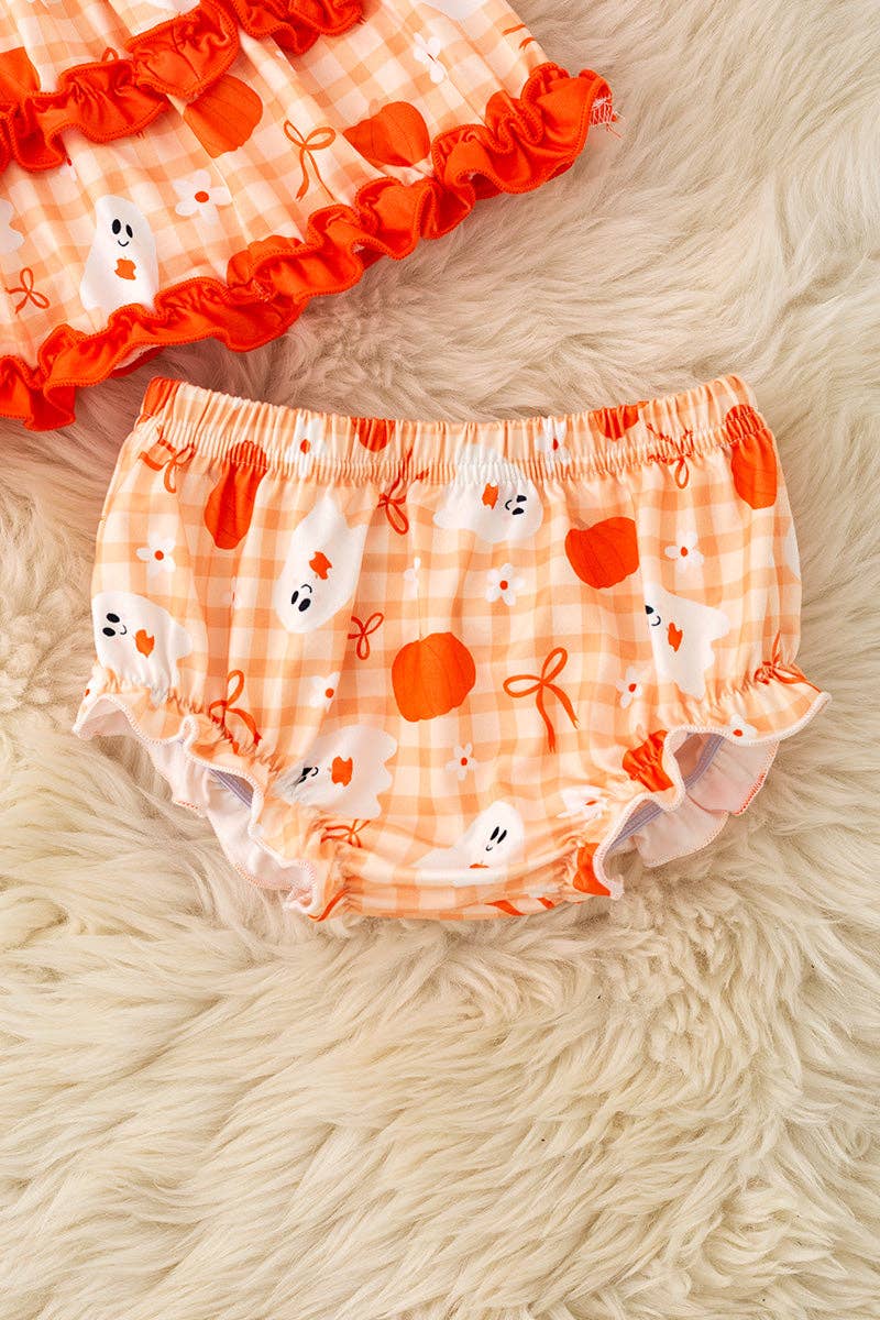Orange Ghost Bloomer Set