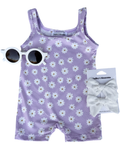Square Neck Bike Short Romper