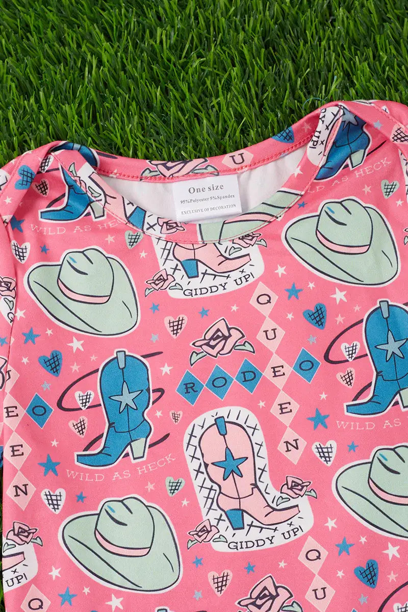 COWGIRL BOOTS BABY GOWN