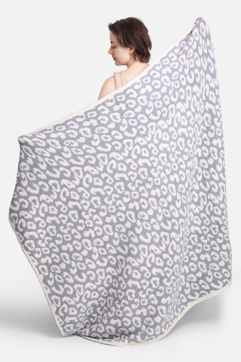 Leopard Print Adult Soft Throw Blanket