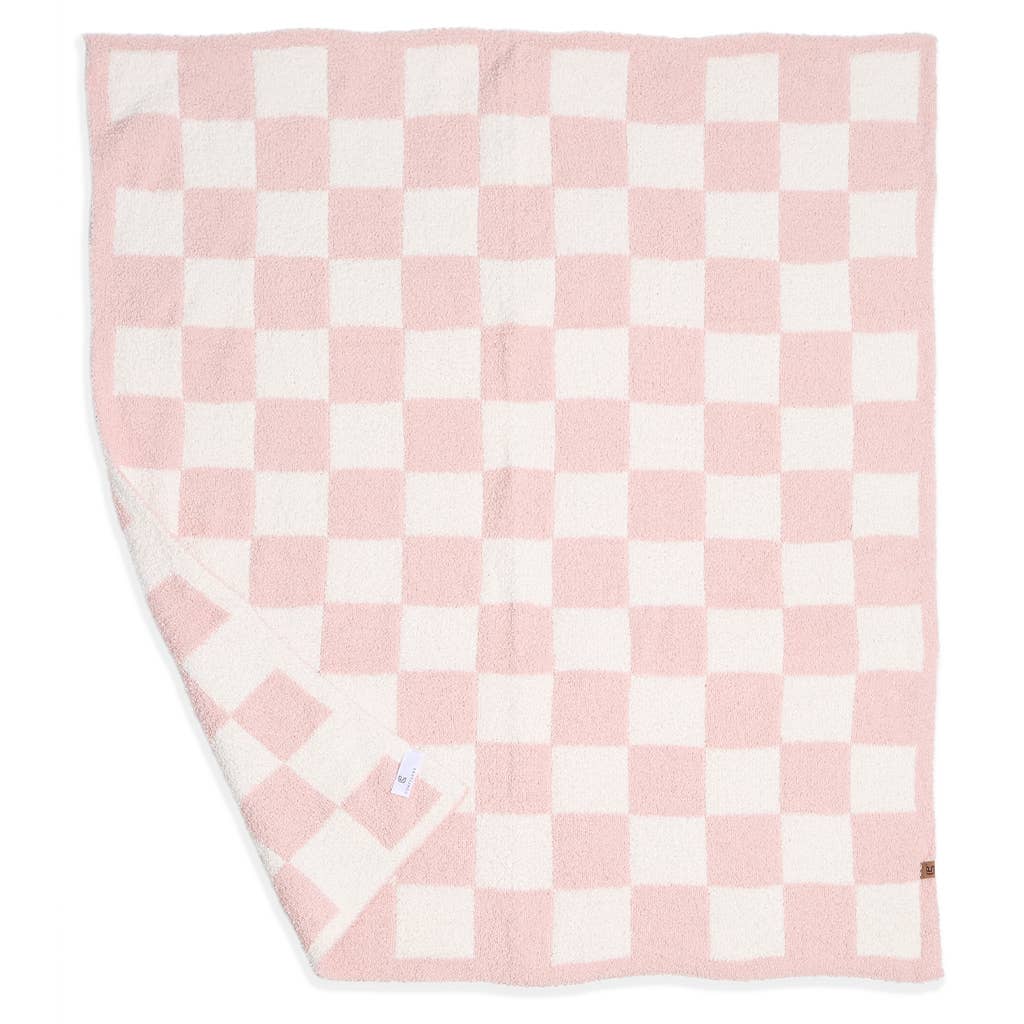 Kids Checkered Pattern Soft Throw Blanket