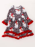 Santa Cheetah Print Dress
