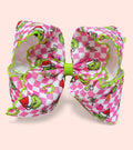 5" Pink Grinch hair bow on clip