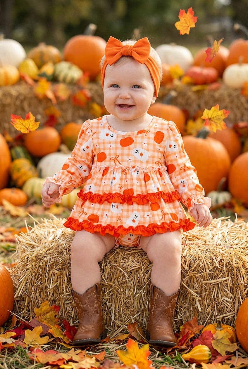 Orange Ghost Bloomer Set