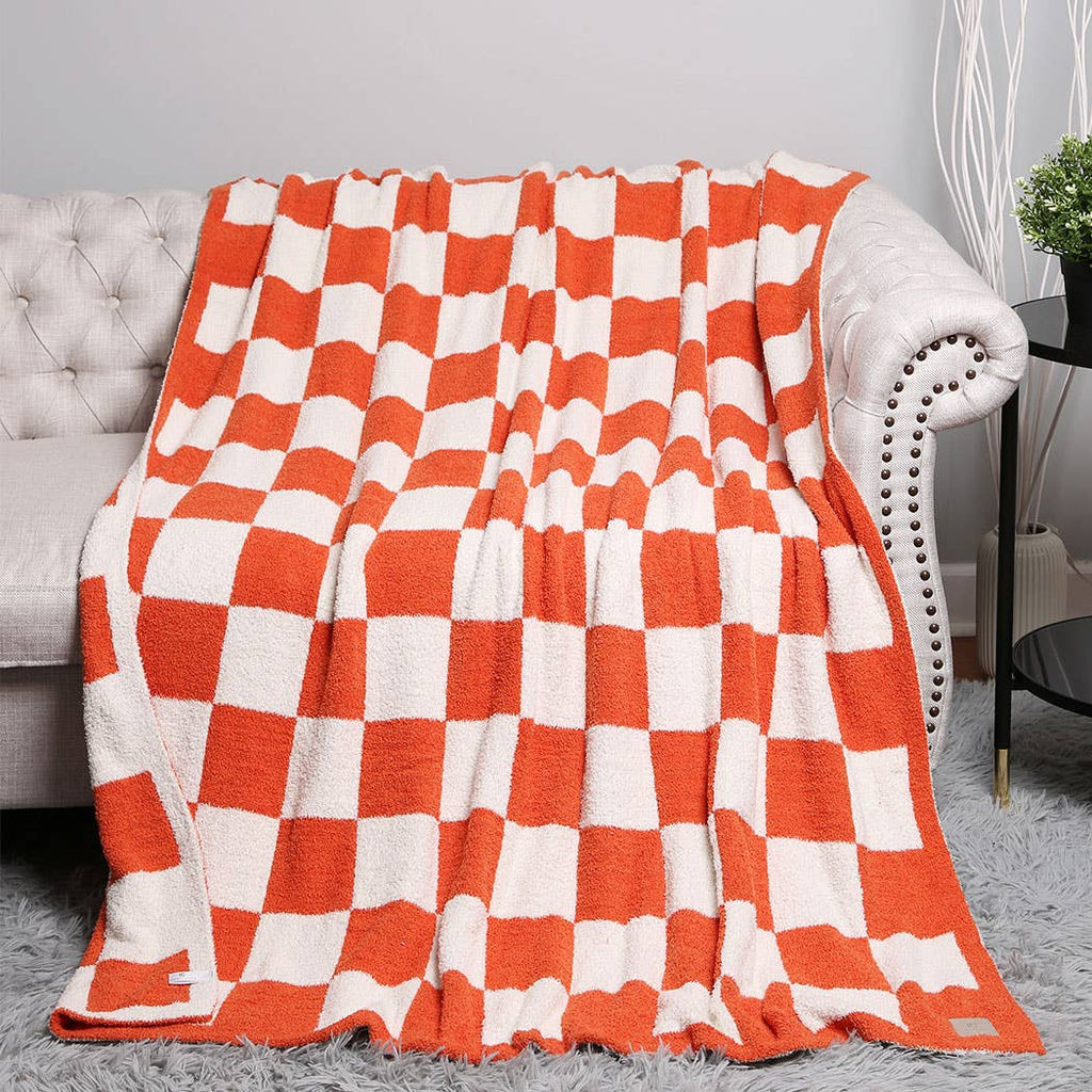 Checkerboard Adult Throw Blanket