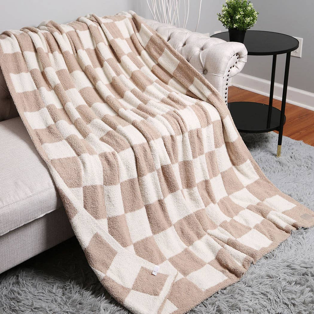 Checkerboard Adult Throw Blanket