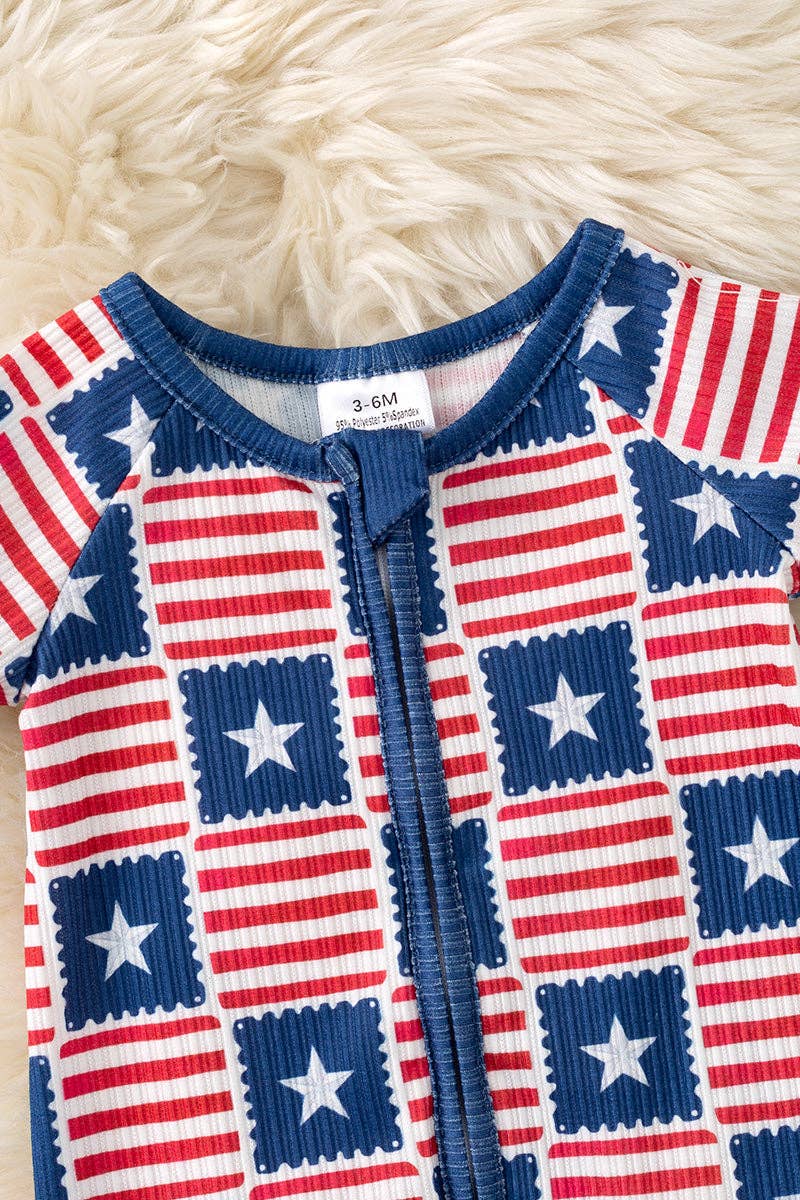 Star & Stripe Patriotic romper