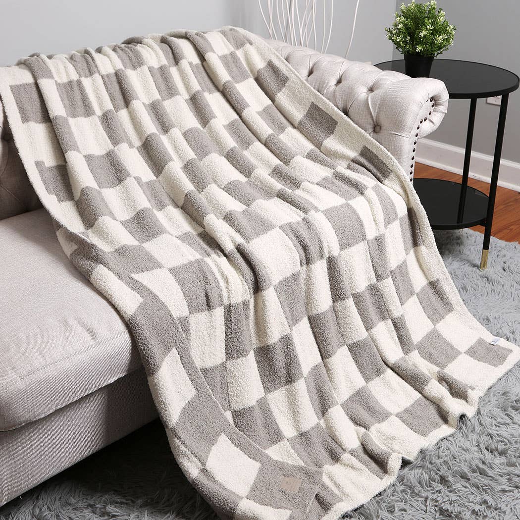 Checkerboard Adult Throw Blanket