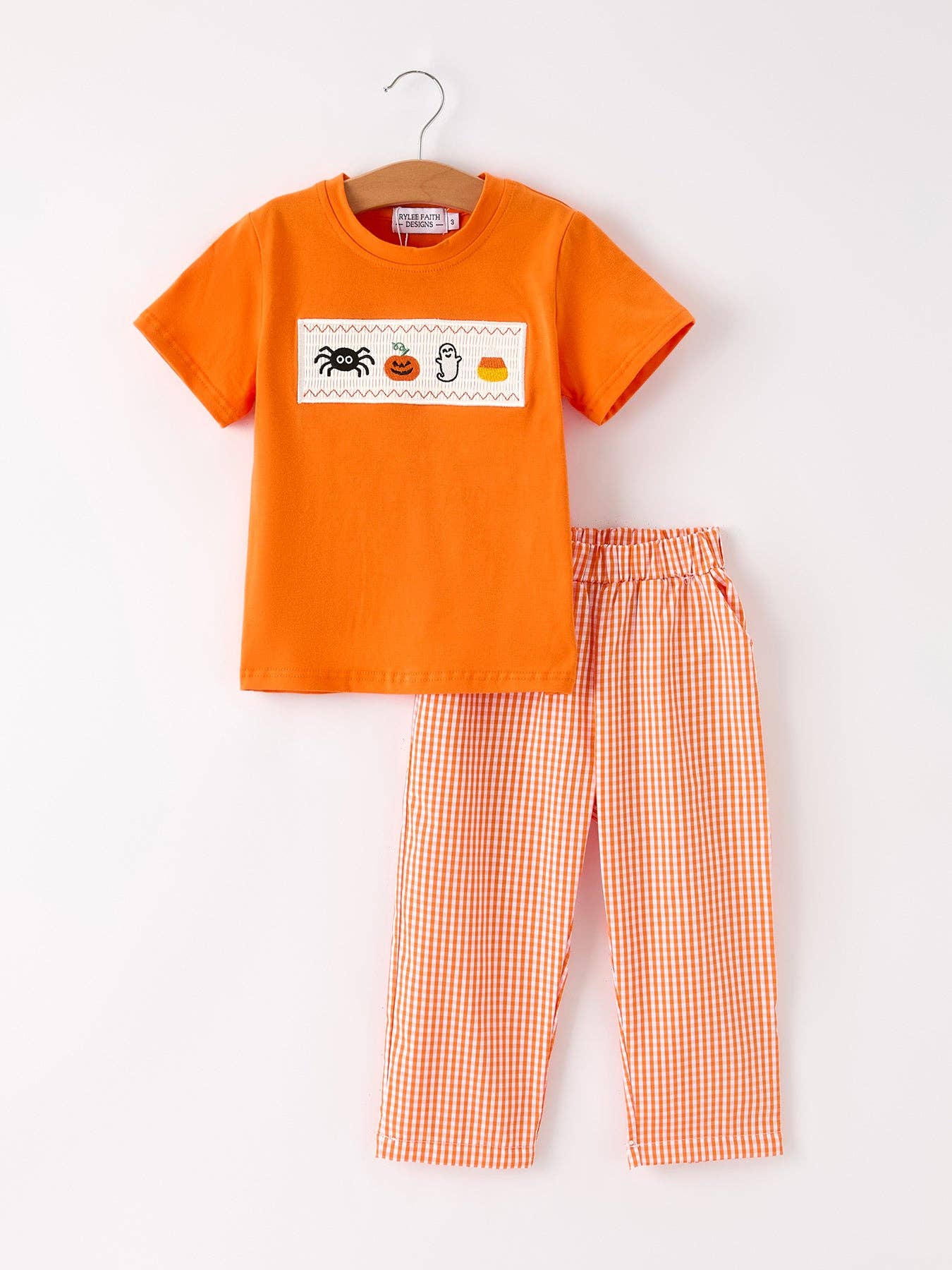 Halloween Smocked Boy Set