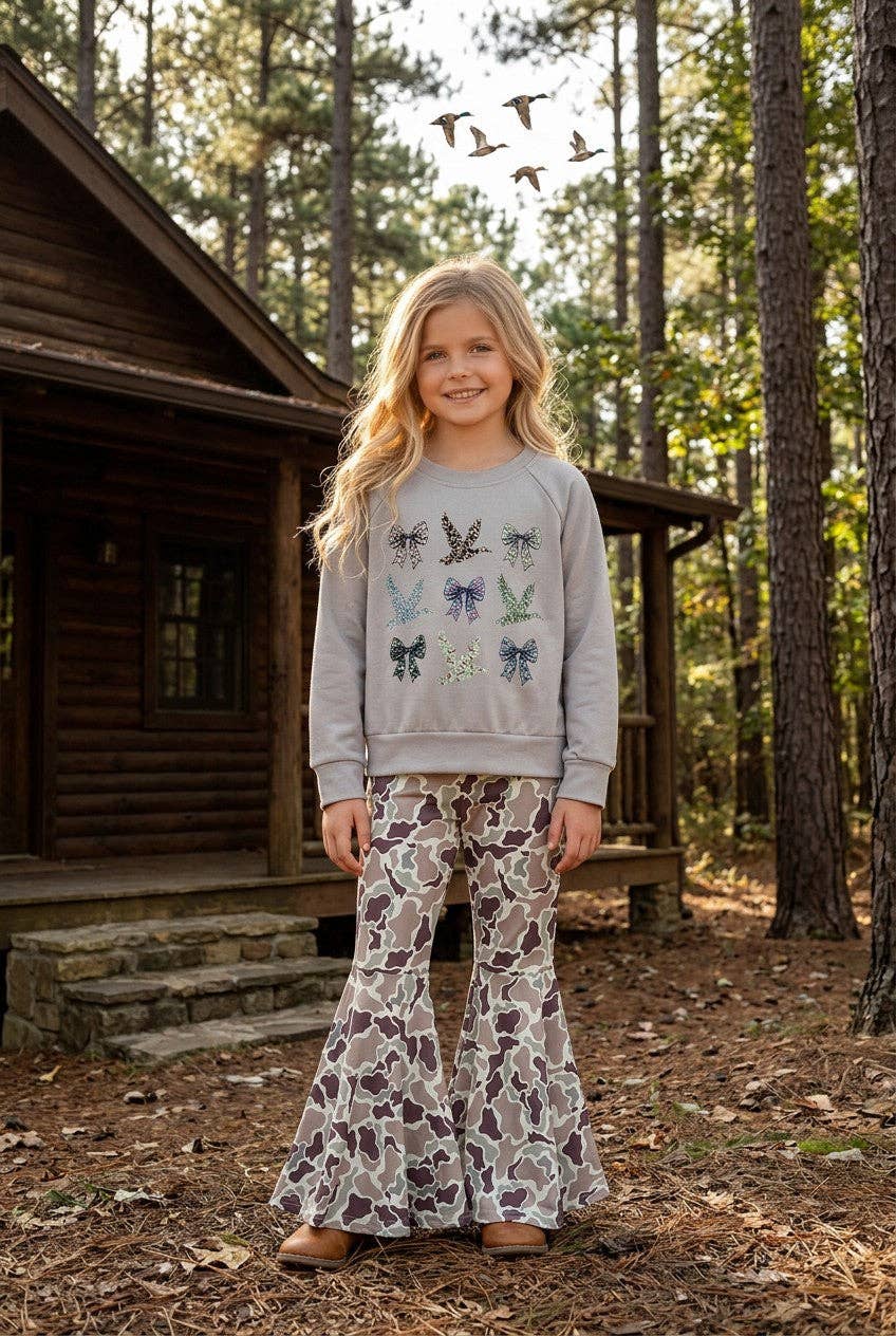 Duck & Bow Camo Pants Set