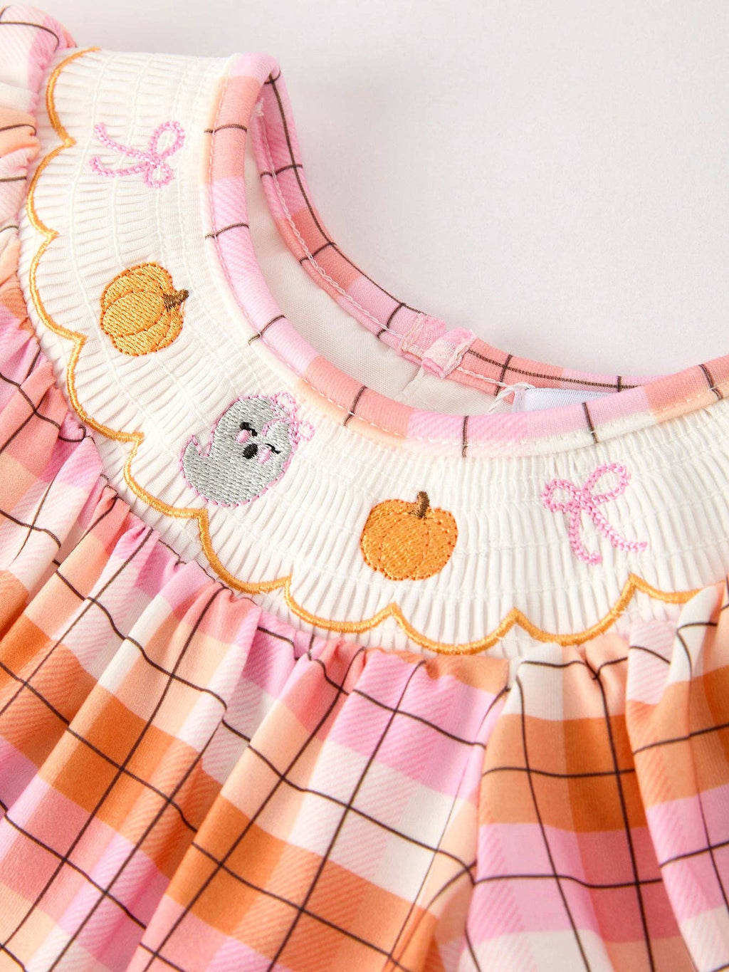 Halloween Smock Girls Romper