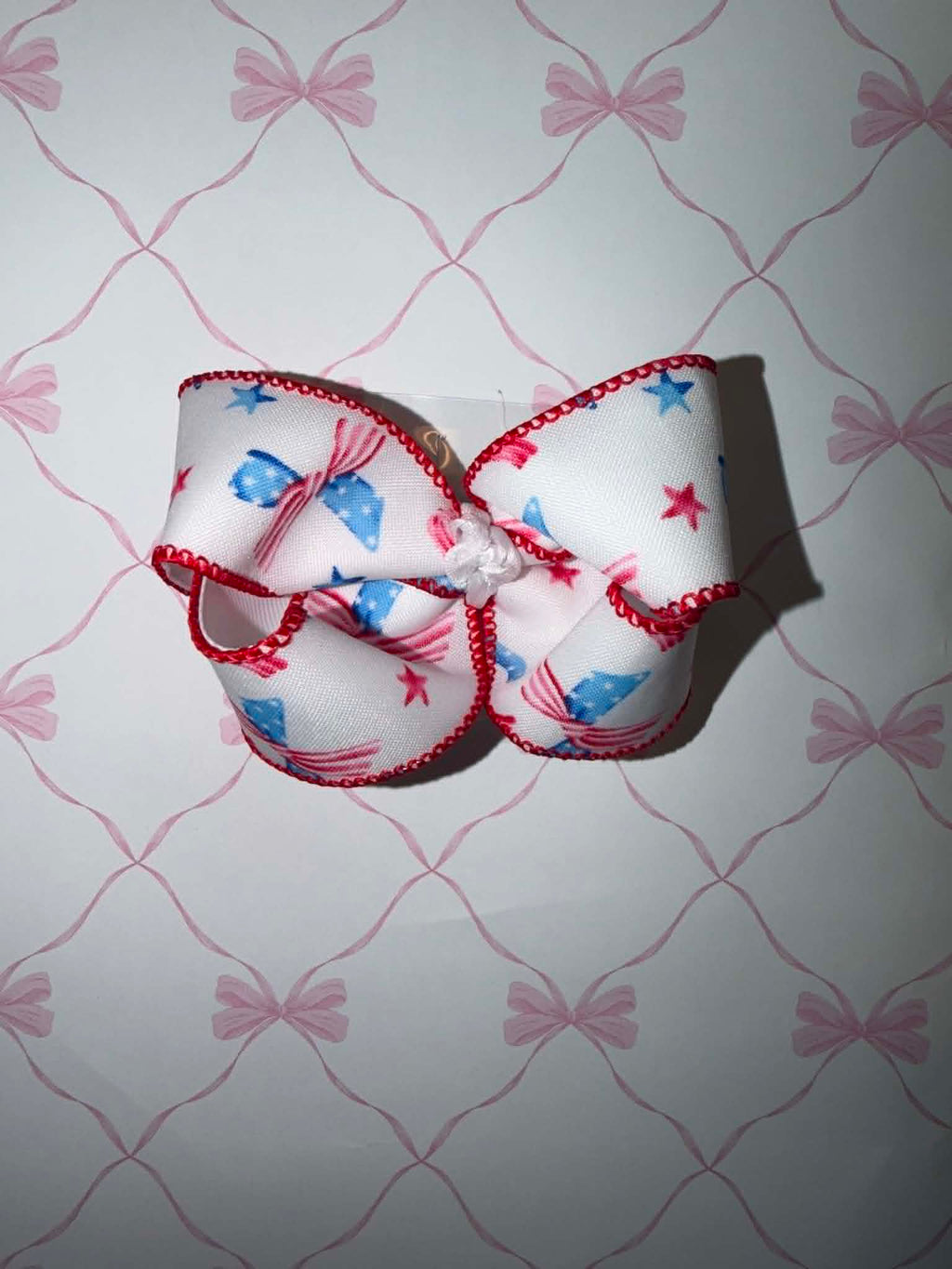 4" Flag Bows Hairbow