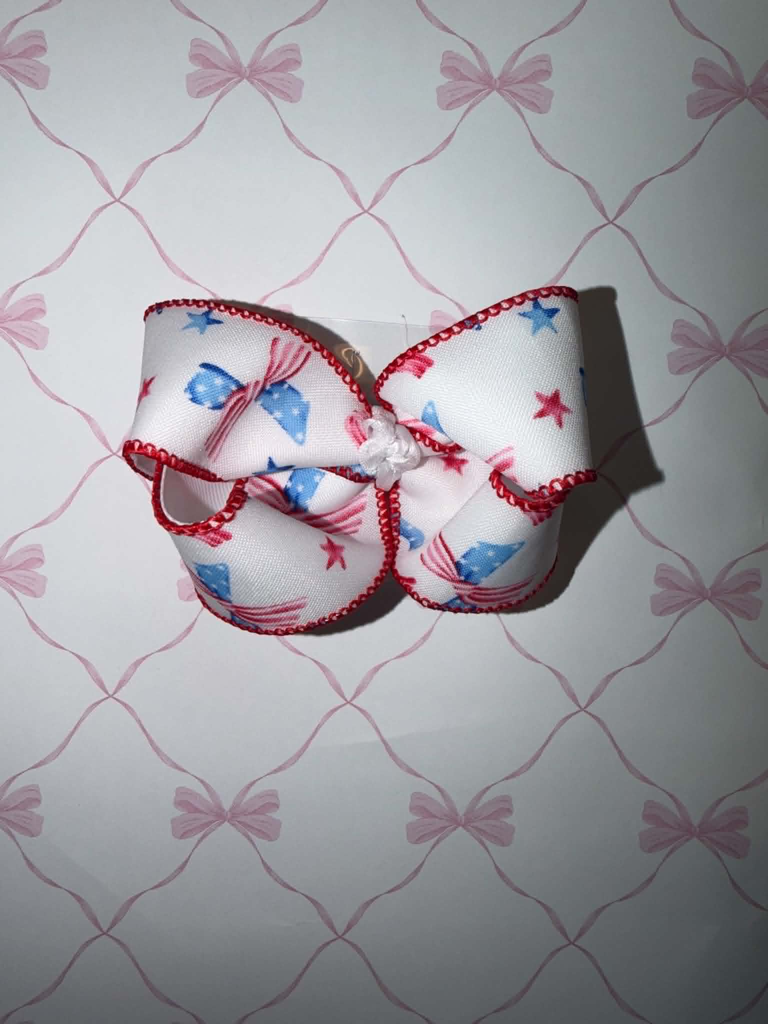 4" Flag Bows Hairbow